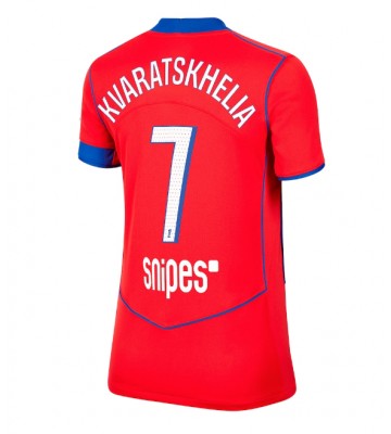 Paris Saint-Germain Khvicha Kvaratskhelia #7 Tredje Tröja Dam 2025-26 Kortärmad